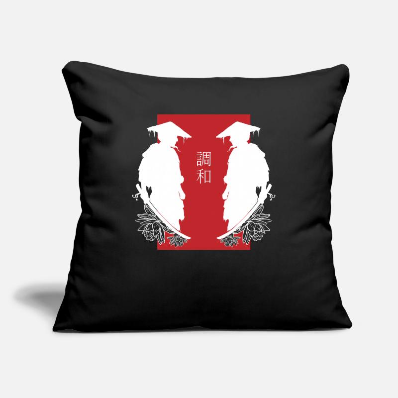 Samurai Duel Mirroring Combat Aesthetics Sofa pillowcase 17,3'' x 17,3'' (45 x 45 cm)
