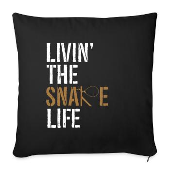 Piège à animaux Piège à collet métallique - Housse de coussin décorative 45 x 45 cm - noir - Devant
