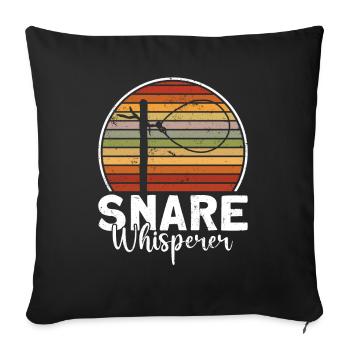 Animal Wire Snare - Sofa pillowcase 17,3'' x 17,3'' (45 x 45 cm) - black - Front