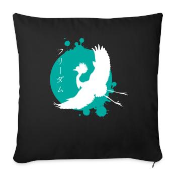 Crane Dynamics & Characters Art - Sofa pillowcase 17,3'' x 17,3'' (45 x 45 cm) - black - Front