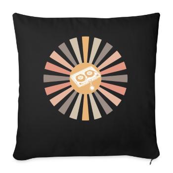 Mixtape Cassette 80s Cassettes 90s - Sofa pillowcase 17,3'' x 17,3'' (45 x 45 cm) - black - Front