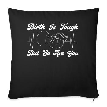 LD Labour And Delivery Nurse - Sofa pillowcase 17,3'' x 17,3'' (45 x 45 cm) - black - Front