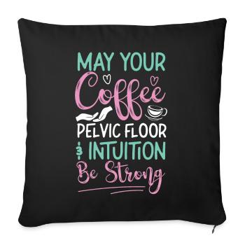 Infirmière spécialisée dans le travail et l’accouchement - Housse de coussin décorative 45 x 45 cm - noir - Devant