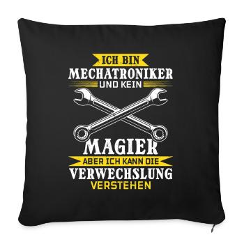 KFZ mein Handwerk beherrsche ich meisterhaf - Sofakissenbezug 45 x 45 cm - Schwarz - Vorne