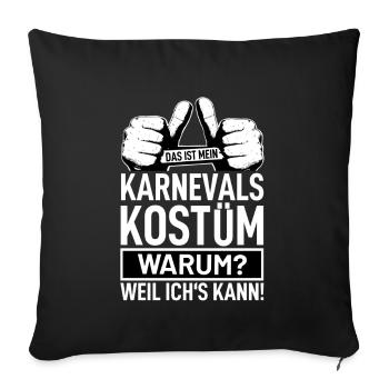 Karneval - Sofakissenbezug 45 x 45 cm - Schwarz - Vorne