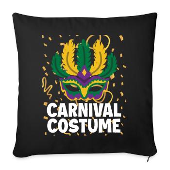 Carnival Costume - Sofakissenbezug 45 x 45 cm - Schwarz - Vorne