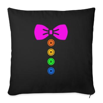 Karneval - Sofakissenbezug 45 x 45 cm - Schwarz - Vorne