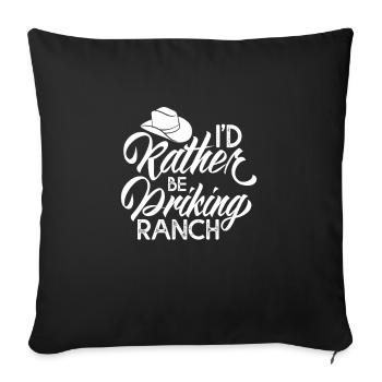 Cowboy Cowboy bottes Western cadeau - Housse de coussin décorative 45 x 45 cm - noir - Devant