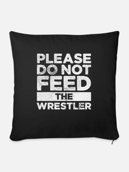 Wrestling - Sofakissenbezug 45 x 45 cm - Schwarz