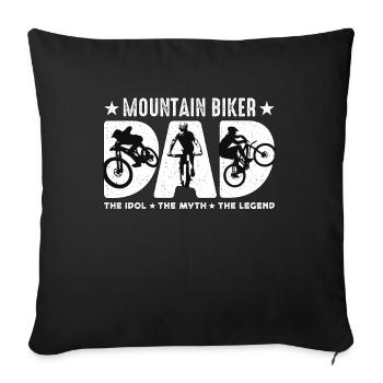 Mountain Biker Dad The Idol The Mountain Biking - Sofakissenbezug 45 x 45 cm - Schwarz - Vorne