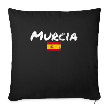Murcia Spain Vintage Spanish Flag Spanish - Sofa pillowcase 17,3'' x 17,3'' (45 x 45 cm) - black - Front