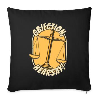Objection Hearsay Attorney General Legal Counsel - Sofa pillowcase 17,3'' x 17,3'' (45 x 45 cm) - black - Front