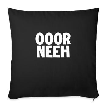 OOOR NEEH - East German - Sofa pillowcase 17,3'' x 17,3'' (45 x 45 cm) - black - Front