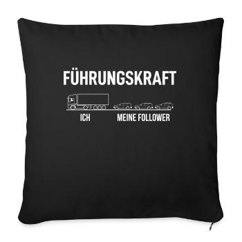 Karneval - Sofakissenbezug 45 x 45 cm - Schwarz - Vorne