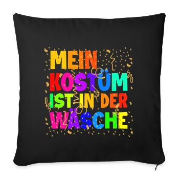 Mon costume est au lavage - Housse de coussin décorative 45 x 45 cm - noir - Devant