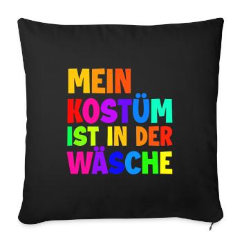 Mon costume est au lavage - Housse de coussin décorative 45 x 45 cm - noir - Devant