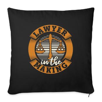 Lawyer In The Making Attorney General Legal - Sofa pillowcase 17,3'' x 17,3'' (45 x 45 cm) - black - Front