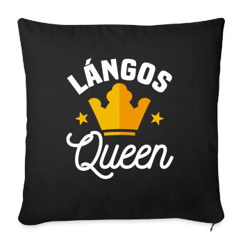Lango's Queen - Sofa pillowcase 17,3'' x 17,3'' (45 x 45 cm) - black - Front