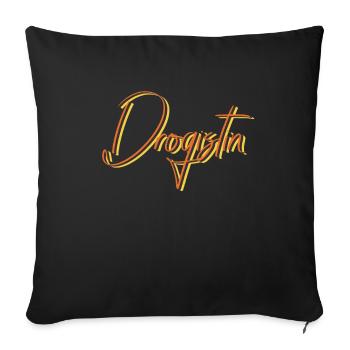 Apotheker Abschluss-Geschenk Drogistin - Sofakissenbezug 45 x 45 cm - Schwarz - Vorne
