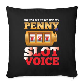 My Penny Slot Voice - Sofakissenbezug 45 x 45 cm - Schwarz - Vorne