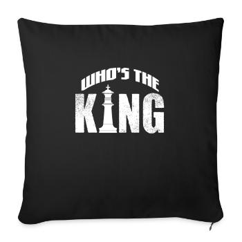 Chess Chessboard Checkmate Chess Player - Sofa pillowcase 17,3'' x 17,3'' (45 x 45 cm) - black - Front
