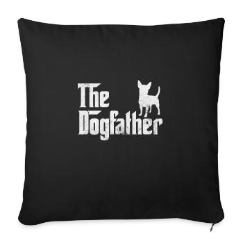 Chihuahua - Housse de coussin décorative 45 x 45 cm - noir - Devant