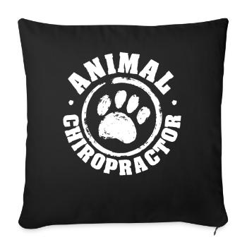 Animal Chiropractor Veterinary Chiropractic Pet Th - Sofakissenbezug 45 x 45 cm - Schwarz - Vorne