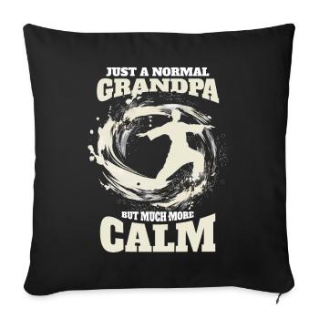 Just A Normal Grandpa Martial Art Meditation Funny - Sofakissenbezug 45 x 45 cm - Schwarz - Vorne