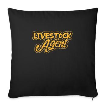 Cowboy Cowboy bottes Western cadeau - Housse de coussin décorative 45 x 45 cm - noir - Devant