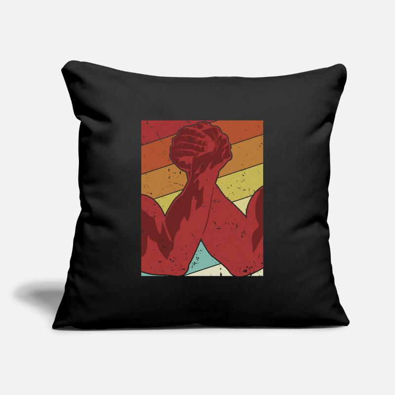 Techniques rétro Exercice Main Lutte Bras Housse de coussin décorative 45 x 45 cm