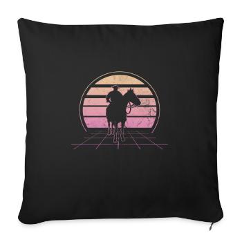 Cowboy - Sofakissenbezug 45 x 45 cm - Schwarz - Vorne