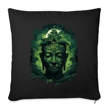 Buddhism Yoga Buddhist Zen Meditation Buddha - Sofa pillowcase 17,3'' x 17,3'' (45 x 45 cm) - black - Front