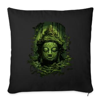 Buddhism Yoga Buddhist Zen Meditation Buddha - Sofa pillowcase 17,3'' x 17,3'' (45 x 45 cm) - black - Front