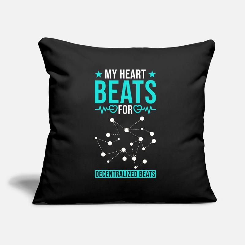 Crypto Blockchain Technology and Decentralization Sofa pillowcase 17,3'' x 17,3'' (45 x 45 cm)