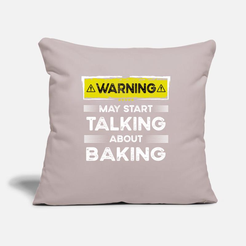 Talking about Baking funny Sofa pillowcase 17,3'' x 17,3'' (45 x 45 cm)