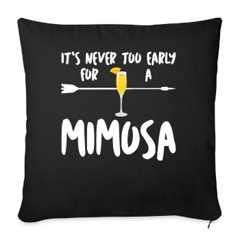 Mimosen Brunch Mimosa - Housse de coussin décorative 45 x 45 cm - noir - Devant