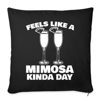 Mimosa Mimosen - Housse de coussin décorative 45 x 45 cm - noir - Devant