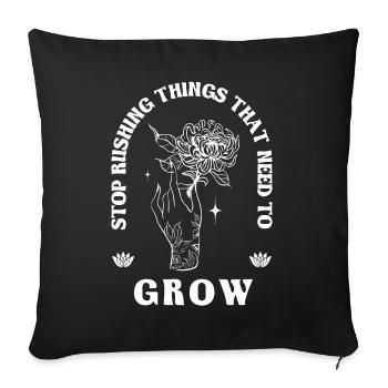 Yoga Zen Meditation Mental Wellness Pilates Exerci - Sofakissenbezug 45 x 45 cm - Schwarz - Vorne