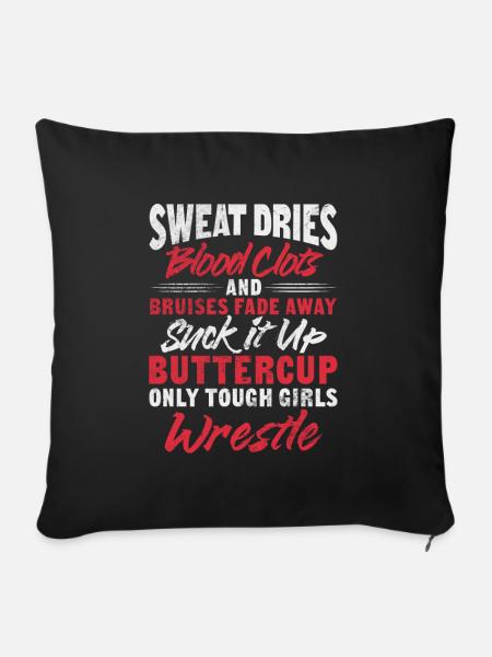 Wrestling - Sofakissenbezug 45 x 45 cm - Schwarz