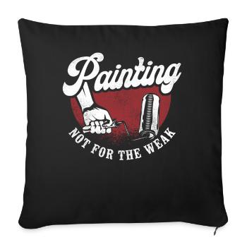House Painter Decorator Painting - Sofa pillowcase 17,3'' x 17,3'' (45 x 45 cm) - black - Front