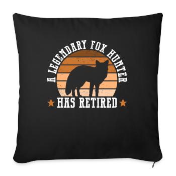 Cadeaux de chasse au renard - Housse de coussin décorative 45 x 45 cm - noir - Devant