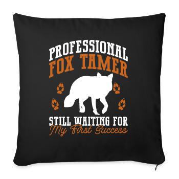Cadeaux de chasse au renard - Housse de coussin décorative 45 x 45 cm - noir - Devant