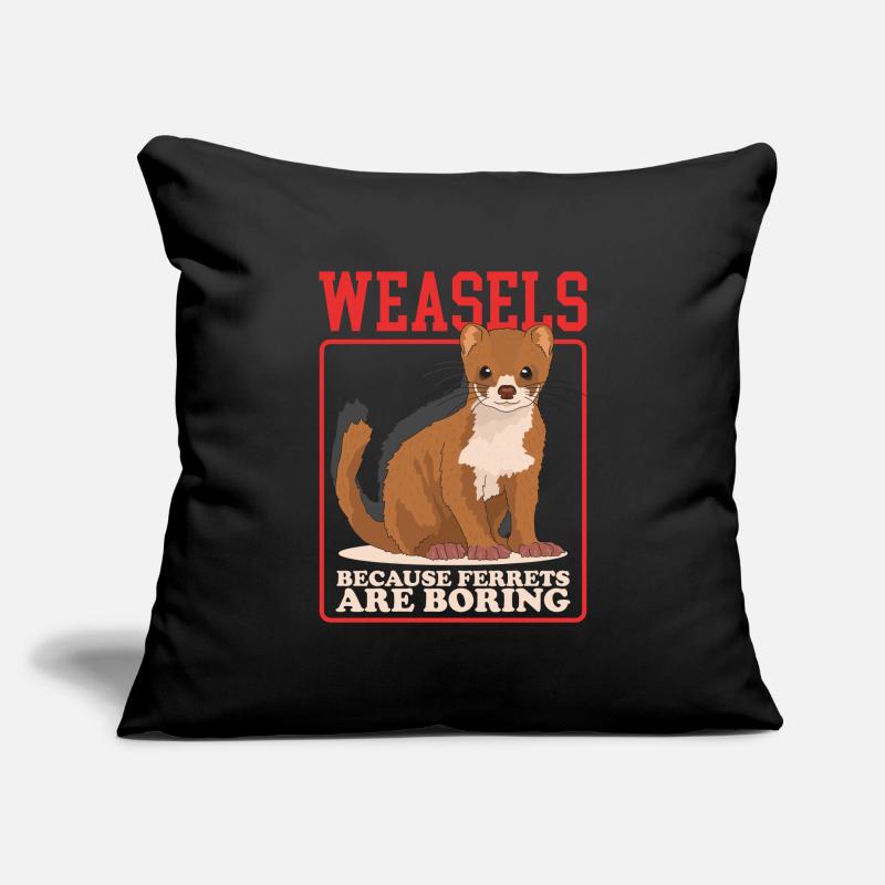 Weasel Mouse Weasel Hermännchen Gift Sofa pillowcase 17,3'' x 17,3'' (45 x 45 cm)