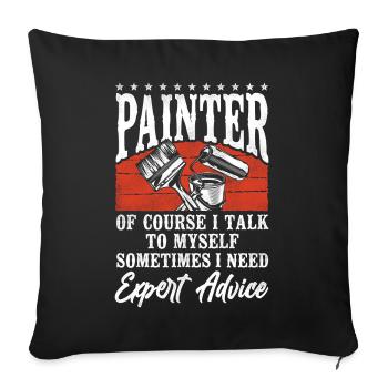 House Painter Decorator Painter Of - Sofa pillowcase 17,3'' x 17,3'' (45 x 45 cm) - black - Front