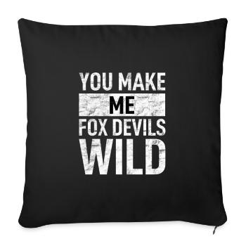 Denglish - Sofa pillowcase 17,3'' x 17,3'' (45 x 45 cm) - black - Front