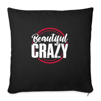 Cadeau de musique country country music - Housse de coussin décorative 45 x 45 cm - noir - Devant