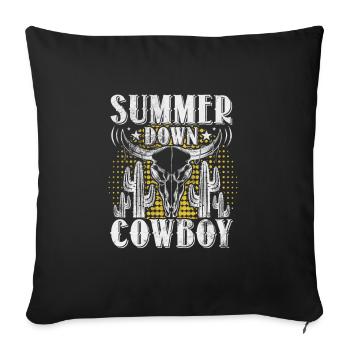 Cowboy - Sofakissenbezug 45 x 45 cm - Schwarz - Vorne