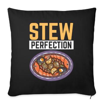 Cioppino Lover Foodie Food American Sea - Sofa pillowcase 17,3'' x 17,3'' (45 x 45 cm) - black - Front