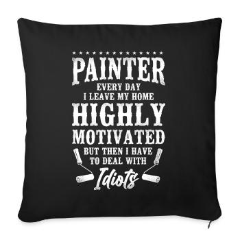 House Painter Decorator Painter - Sofakissenbezug 45 x 45 cm - Schwarz - Vorne