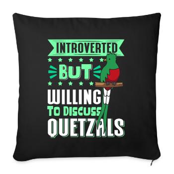 Quetzal Birds Guatemala Bird Gift - Sofa pillowcase 17,3'' x 17,3'' (45 x 45 cm) - black - Front